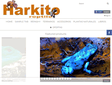 Tablet Screenshot of harkitoreptile.com